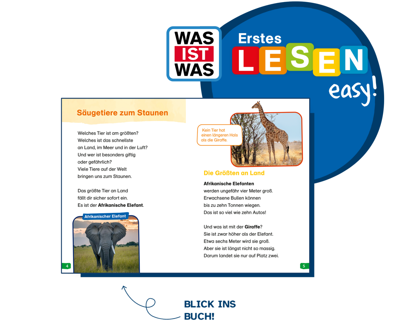 WAS IST WAS Erstes Lesen easy! Blick ins Buch