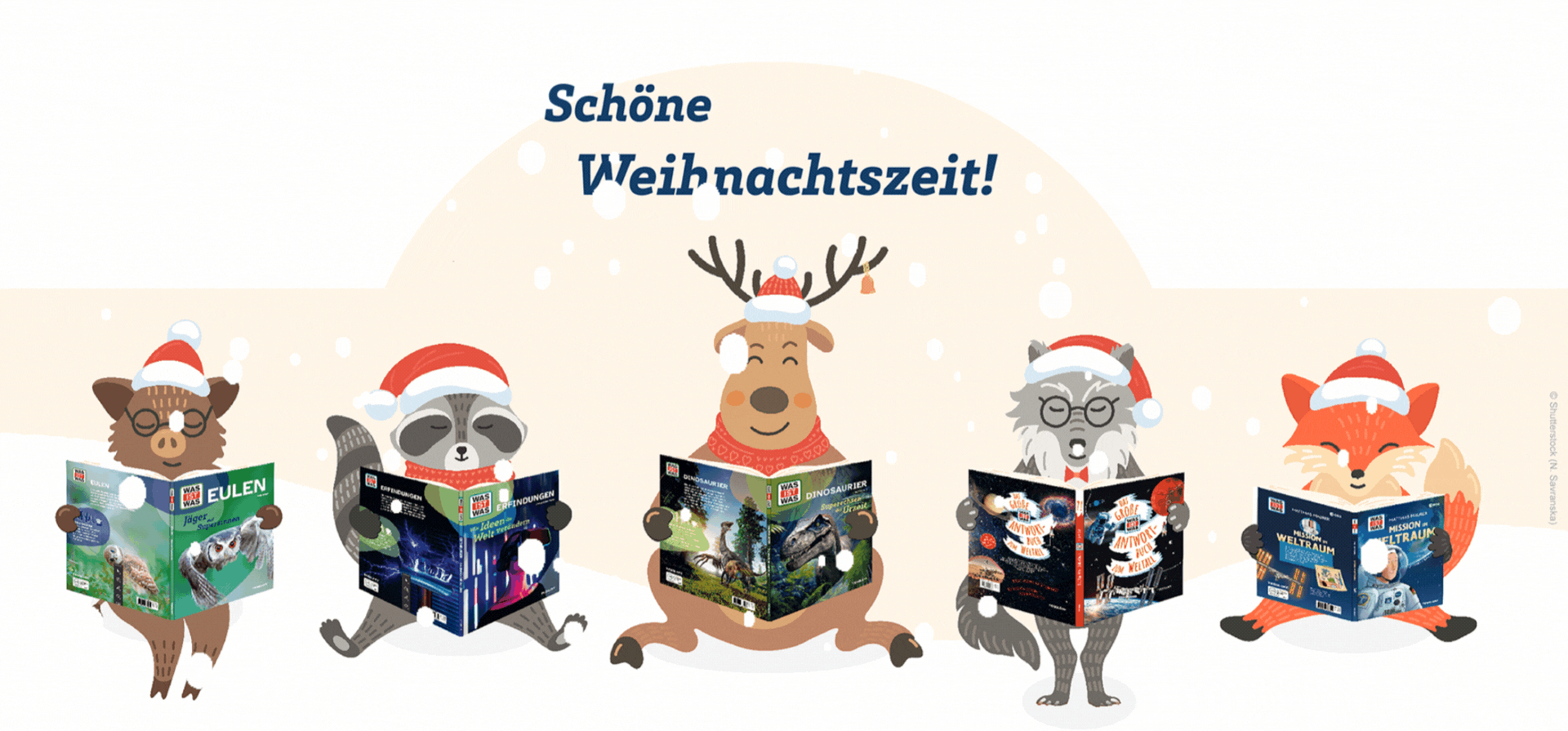 weihnachtstiere_lesend
