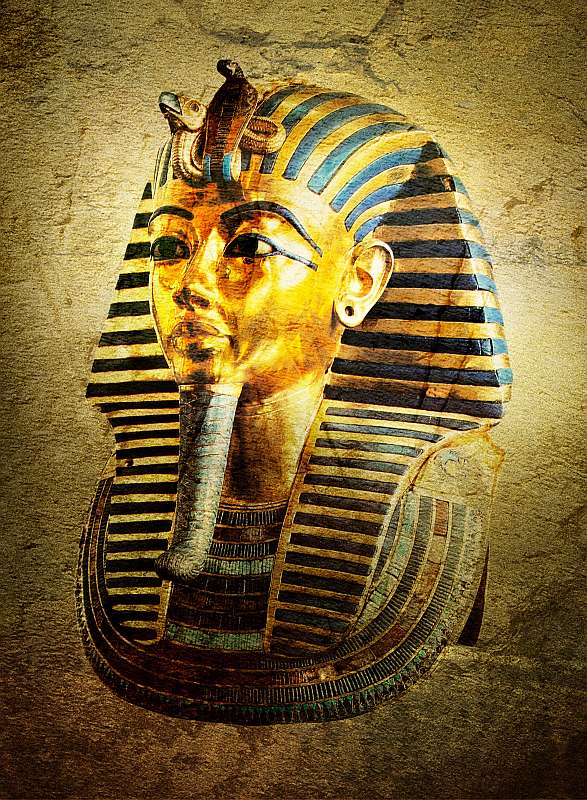 Büste des ägyptischen Pharaos Tutanchamun