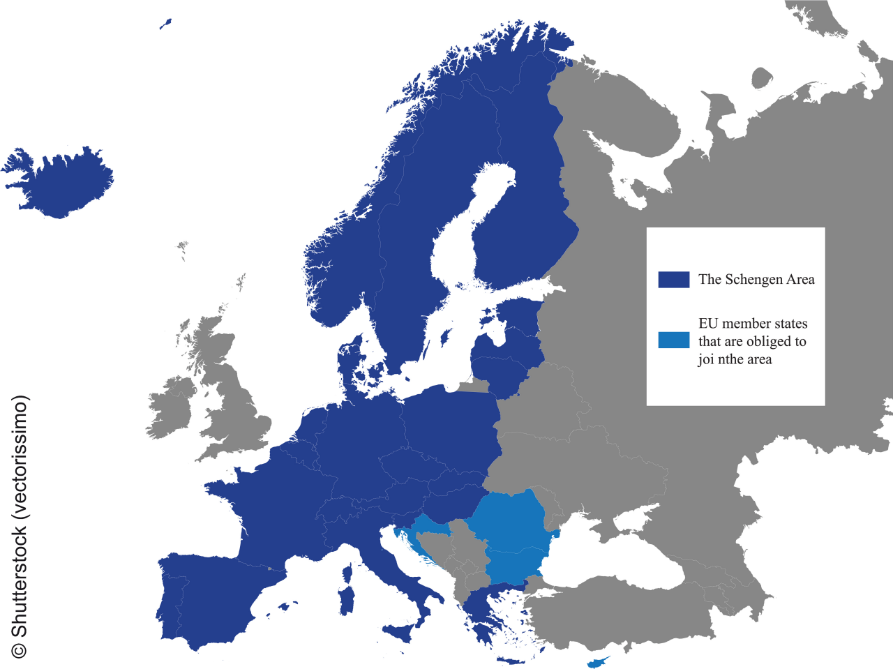 Karte Schengen-Raum