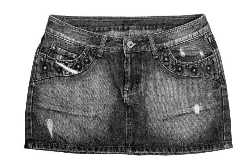 Jeans-Minirock