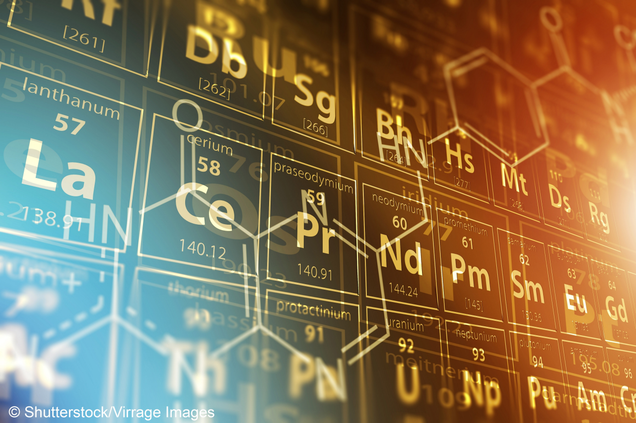 Periodic Table Science Concept 3D Rendered Illustration. Chemistry Theme.